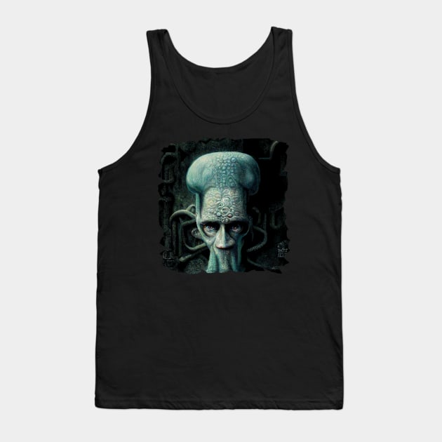 HR Giger - Squidward Tank Top by Mikaeus